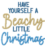 Have Yourself a Beachy Little Christmas Hand Towels