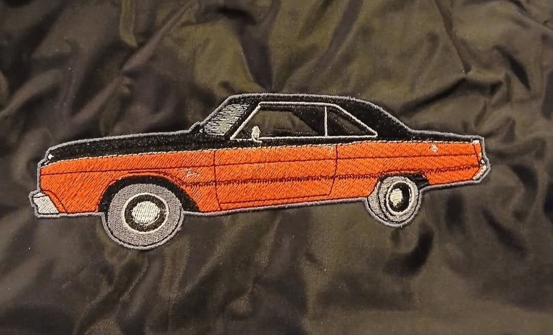 Detailer Tote Bag - Car Cleaning Organizer with a custom embroidered image of your car or truck