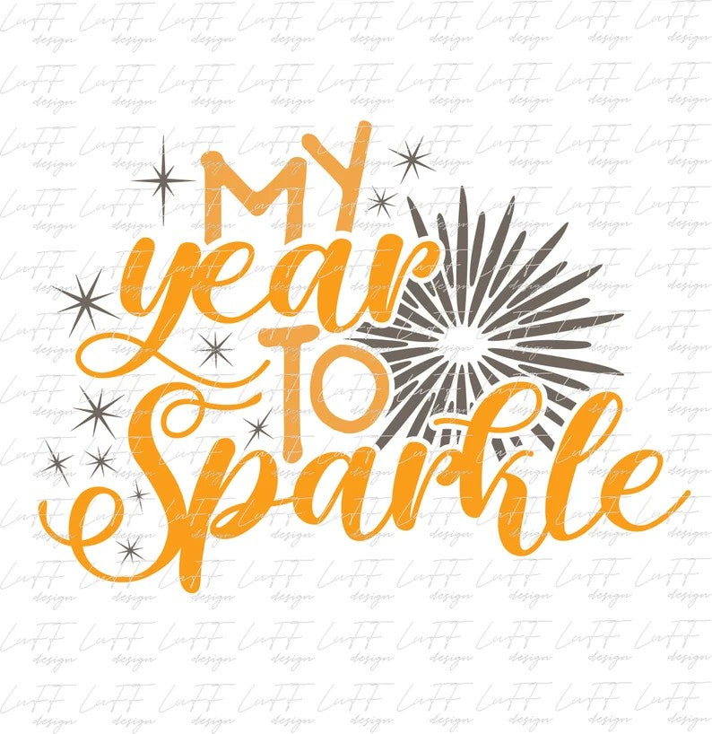 My Year To Sparkle Embroidered Sweatshirt