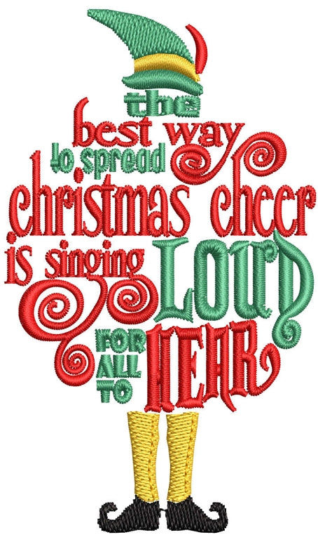 The Best Way to Spread Christmas Cheer Embroidered Sweatshirt