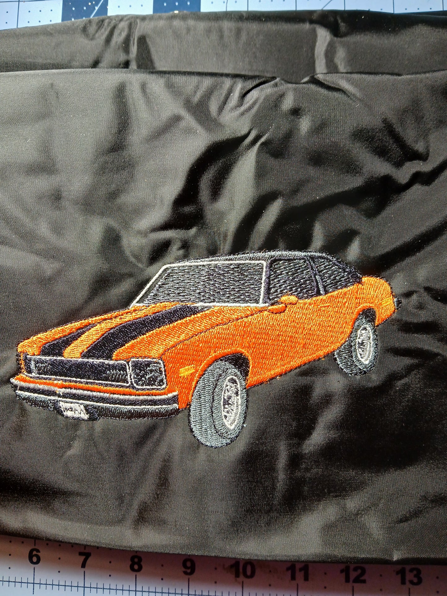 Detailer Tote Bag - Car Cleaning Organizer with a custom embroidered image of your car or truck