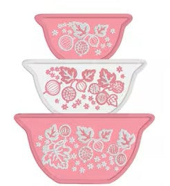 Pyrex Pink Gooseberry Embroidered Kitchen Towels - Set of 2