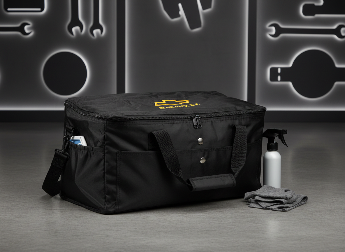 Detailer Tote Bag - Car Cleaning Organizer with FREE Embroidered Vehicle Logo