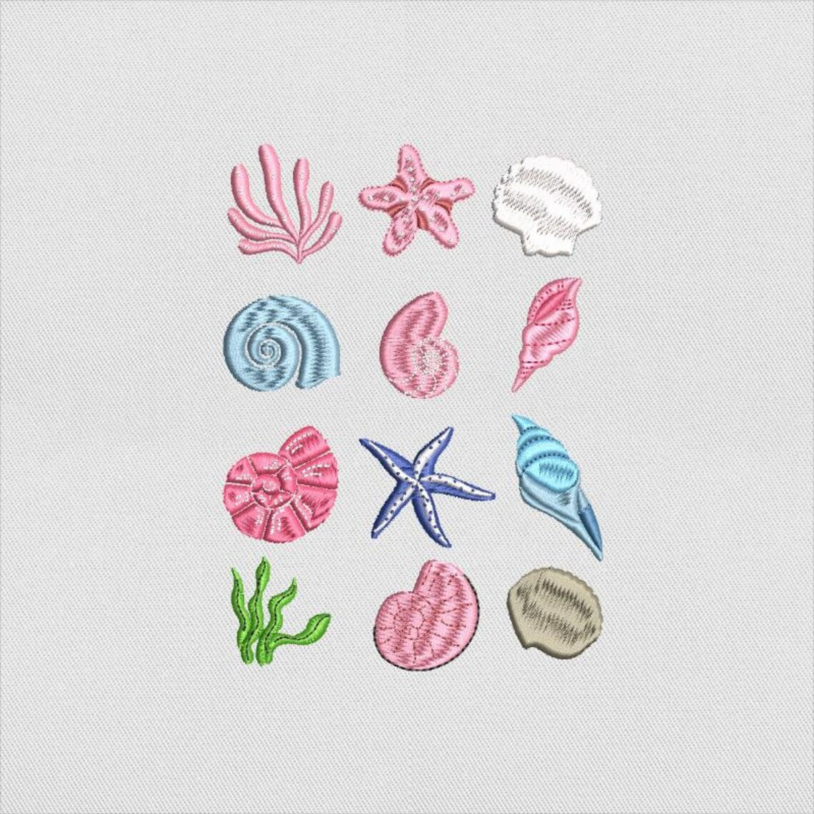 π Embroidered Seashell Sweatshirt - Ocean Themed Design π