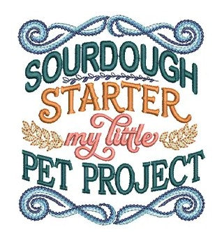 Sourdough Starter My Little Pet Project' Embroidered Apron 🧪