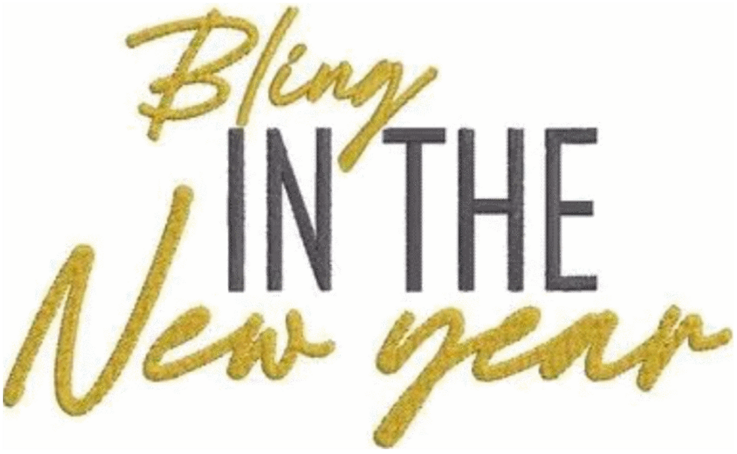 Bling in the New Year Embroidered Sweatshirt