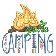 Gone Camping - Embroidered Campfire Sweatshirt