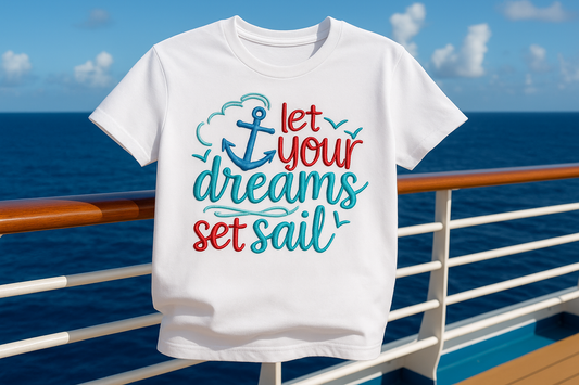 Cruise Themed Embroidered T-Shirts