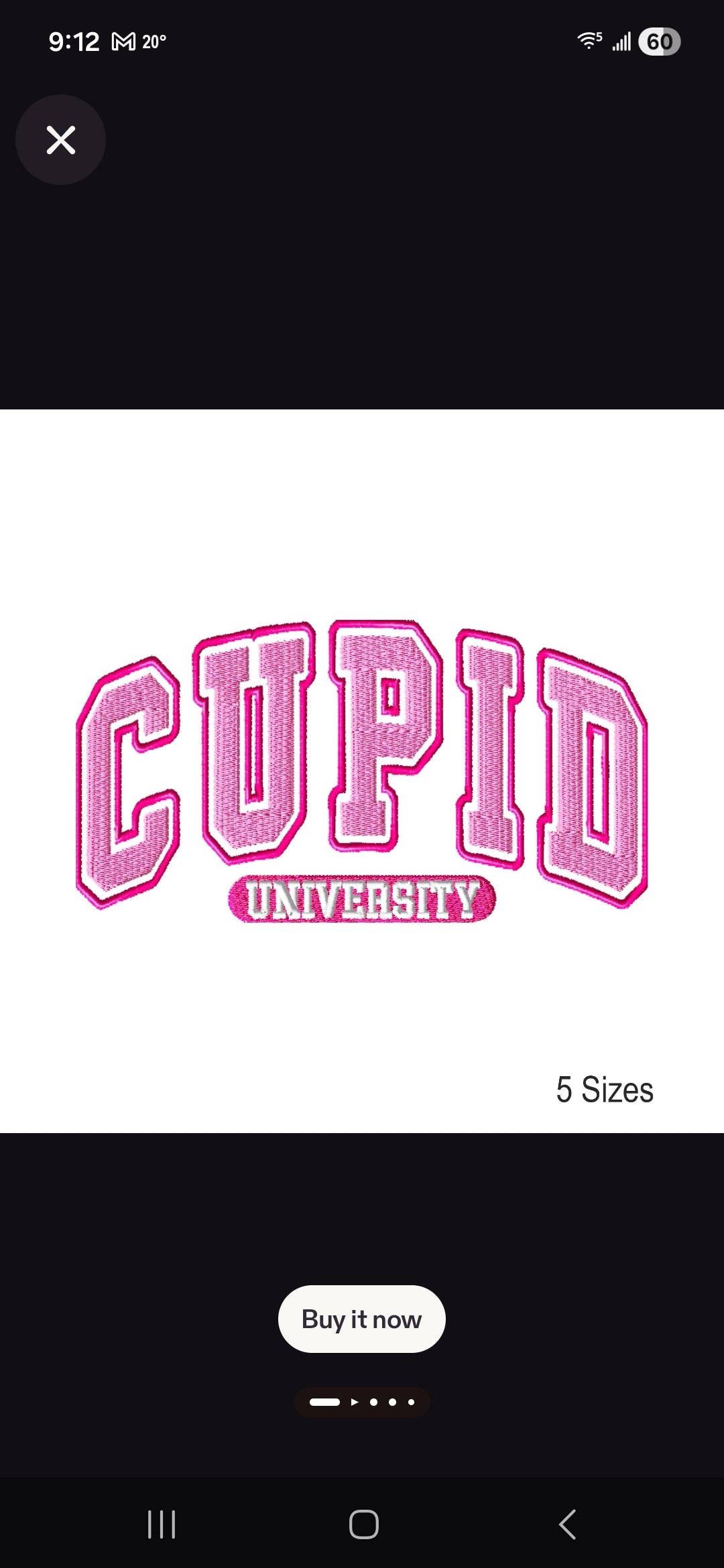 Cupid University Embroidered Sweatshirt