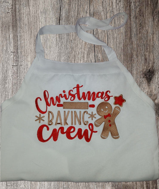 Christmas Baking Crew Embroidered Apron