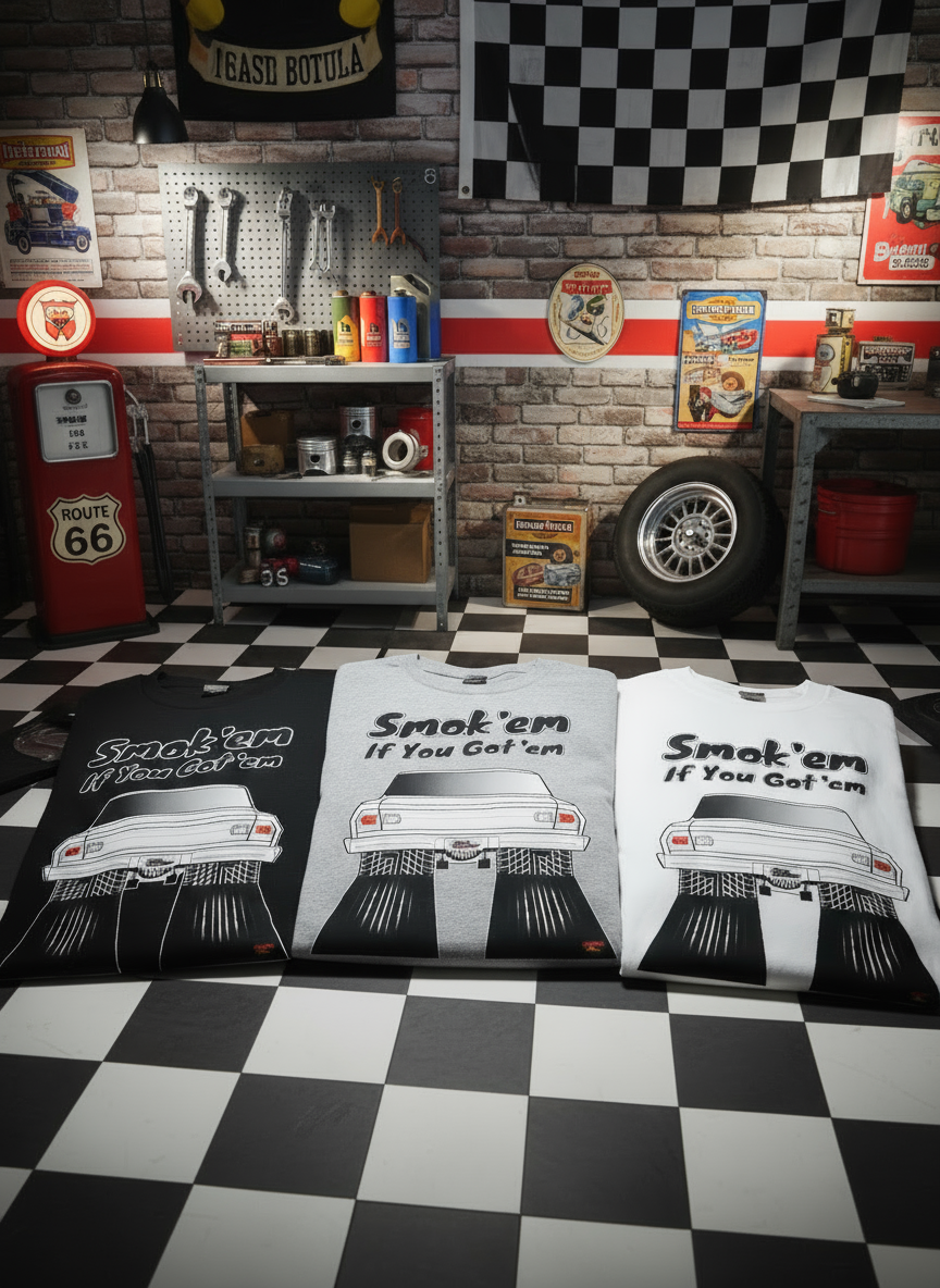 🚗 Custom Car/Truck DTF Printed T-Shirt - Smok'em If You Got'em Design 🔥