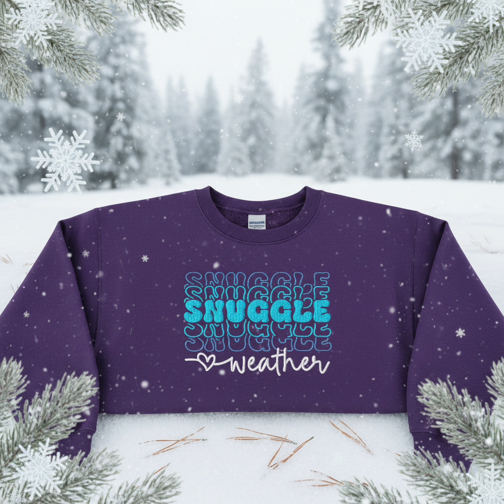 Snuggle Weather Embroidered Sweatshirt