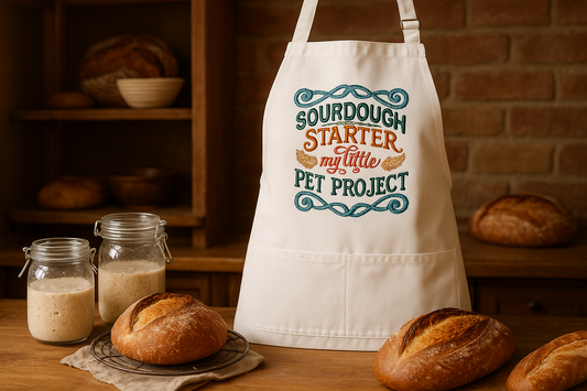 Sourdough Starter My Little Pet Project' Embroidered Apron 🧪
