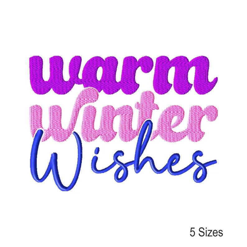 Warm Winter Wishes Embroidered Sweatshirt